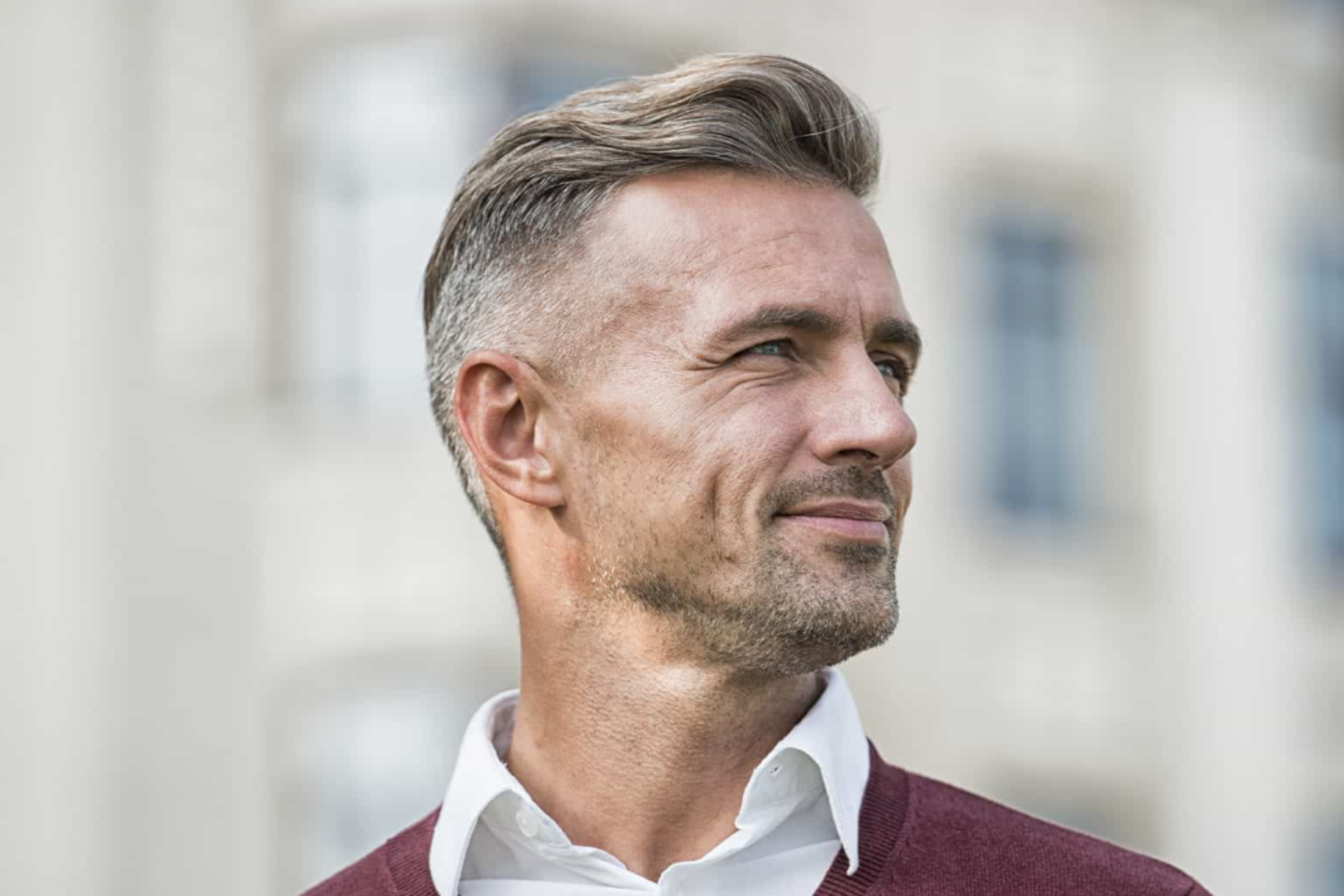 Hairstyles for Men Over 50 with Receding Hairline