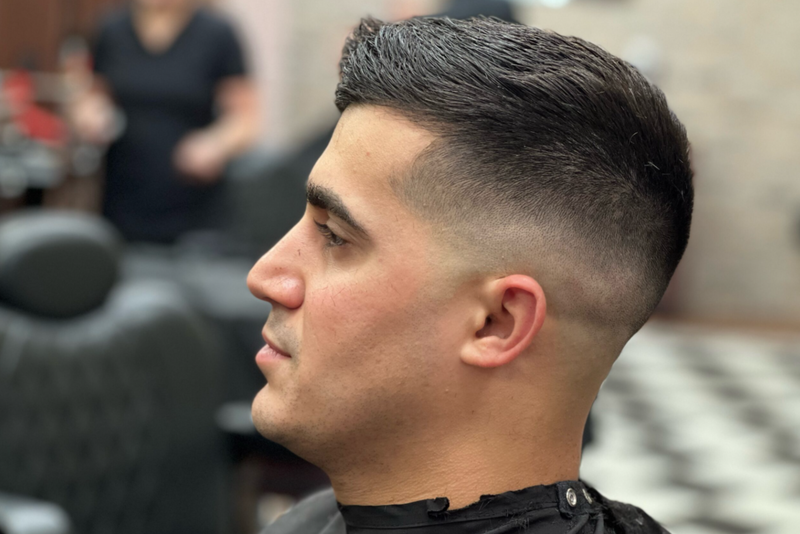 Low Fade with Facial Hair