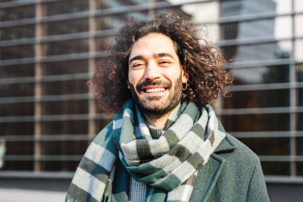 Messy Medium-Length Curly Hairstyles for Men That Are Low Maintenance