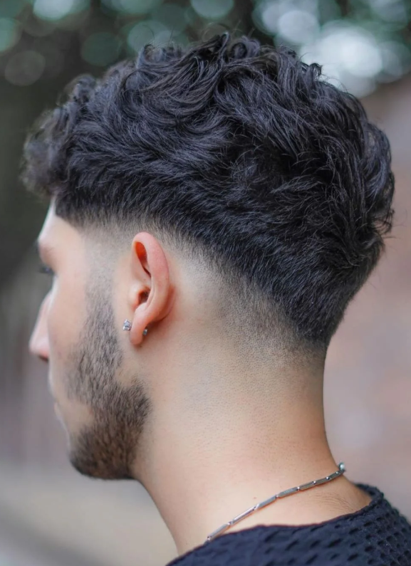 Taper Fade with Defined Curls
