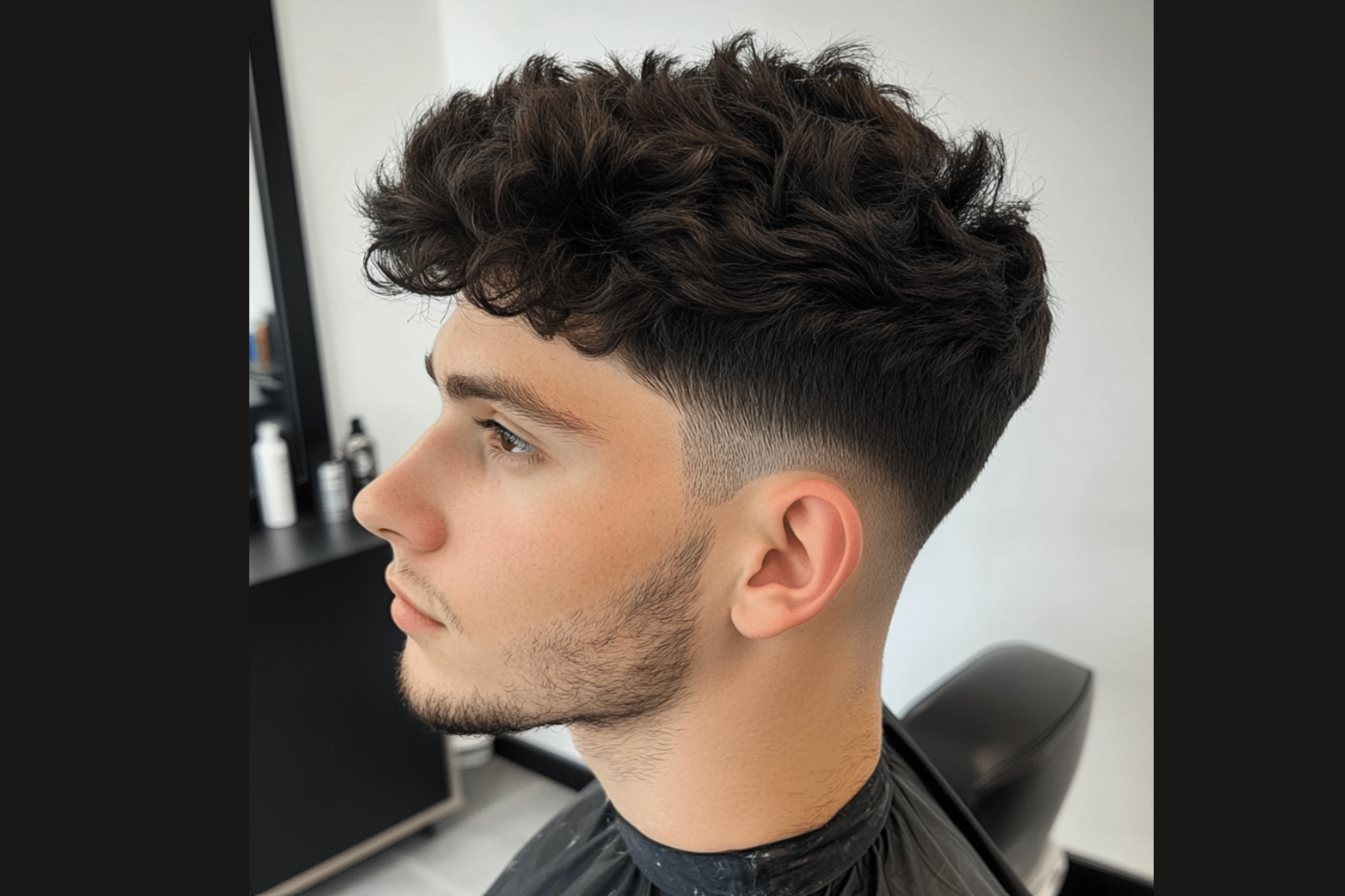 The Low Taper Fade with Curls