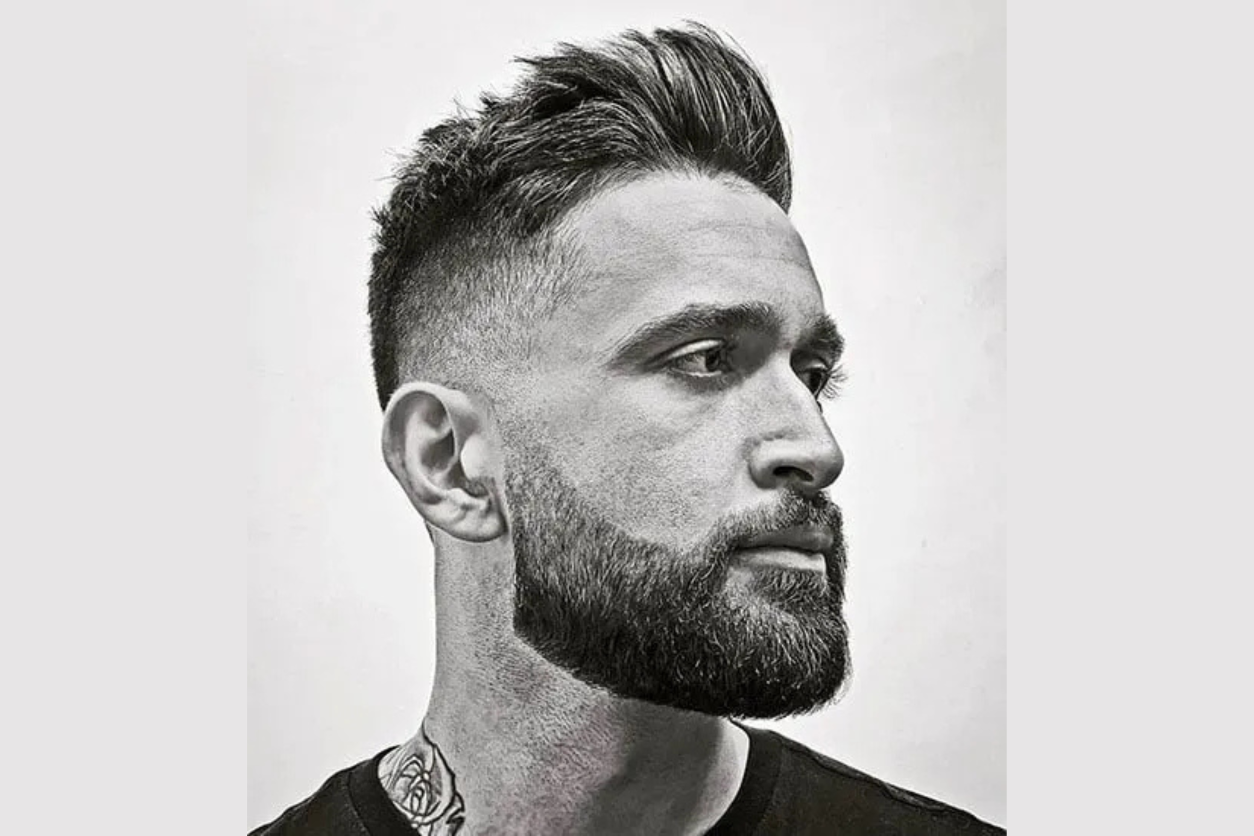 Brush Up with High Taper Fade and Beard