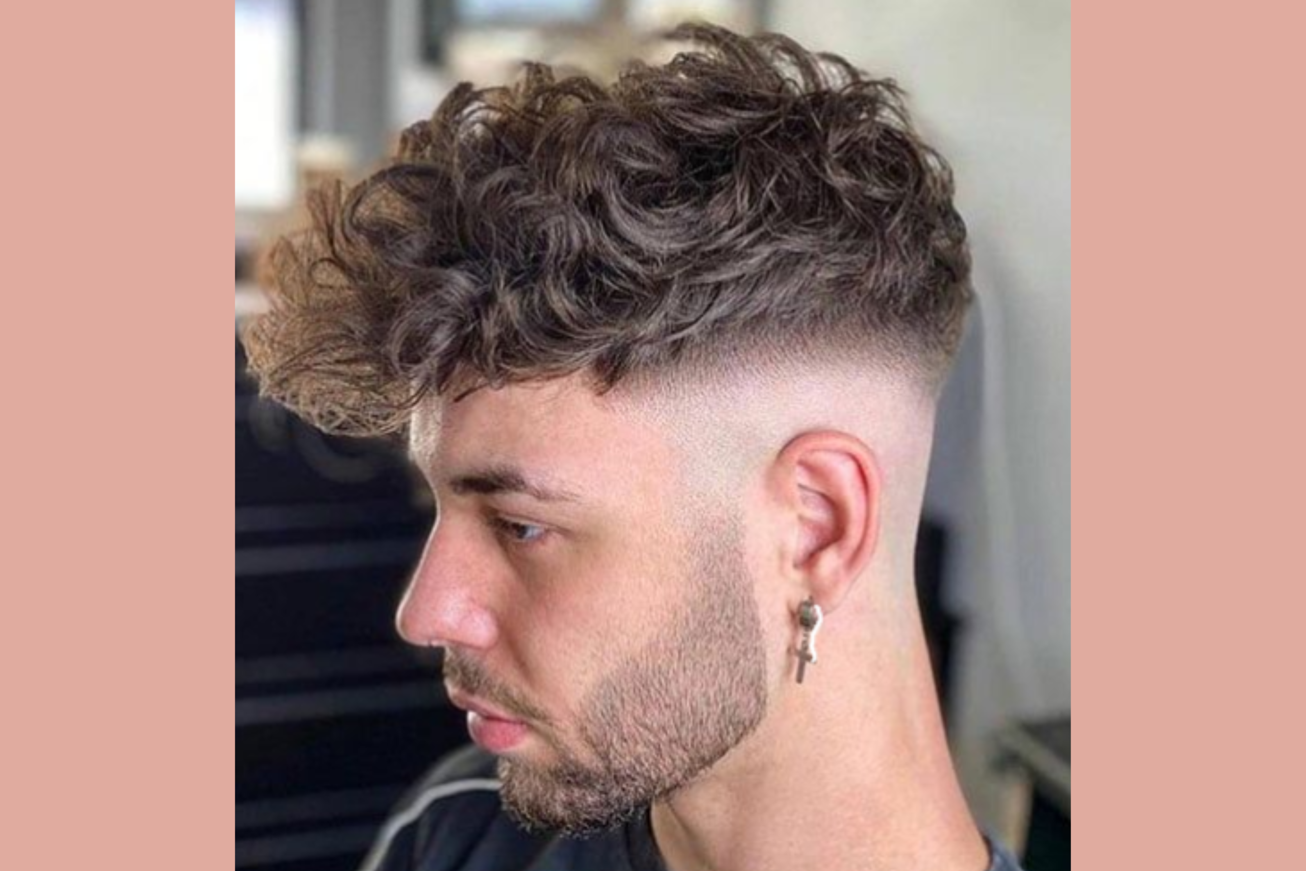 Curly Top with Skin Fade