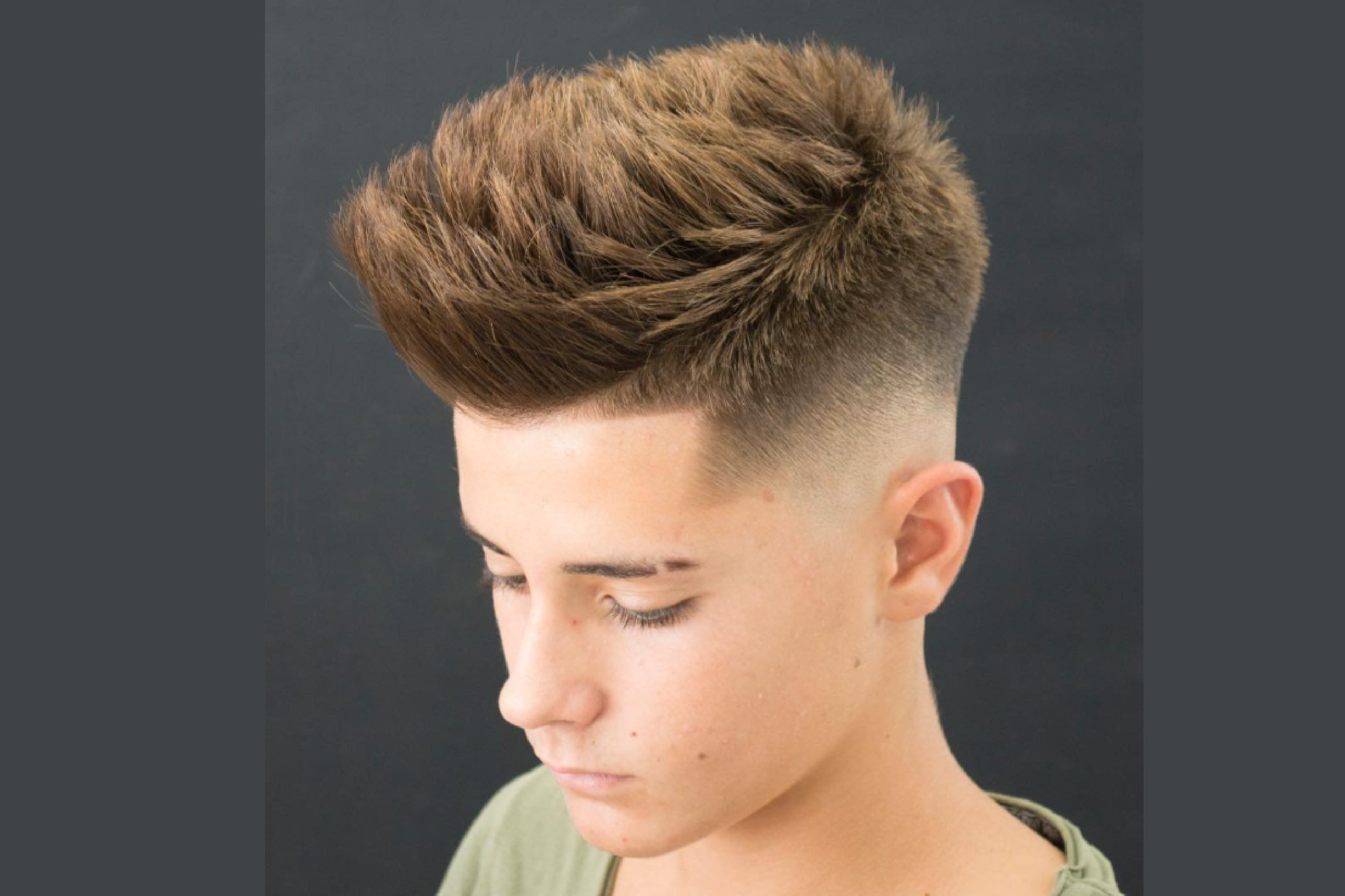 High Fade with Textured Top