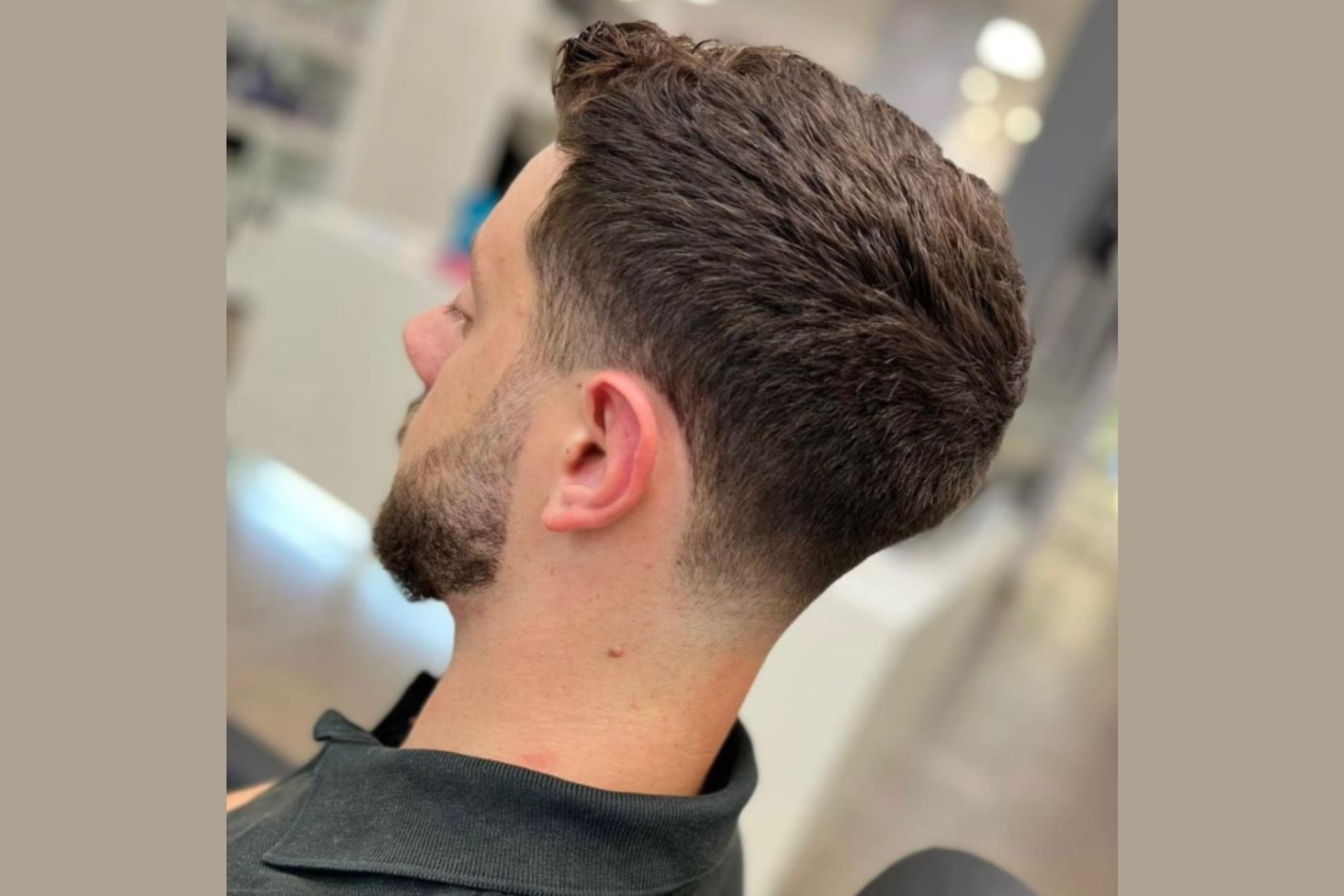 Low Fade with Longer Top