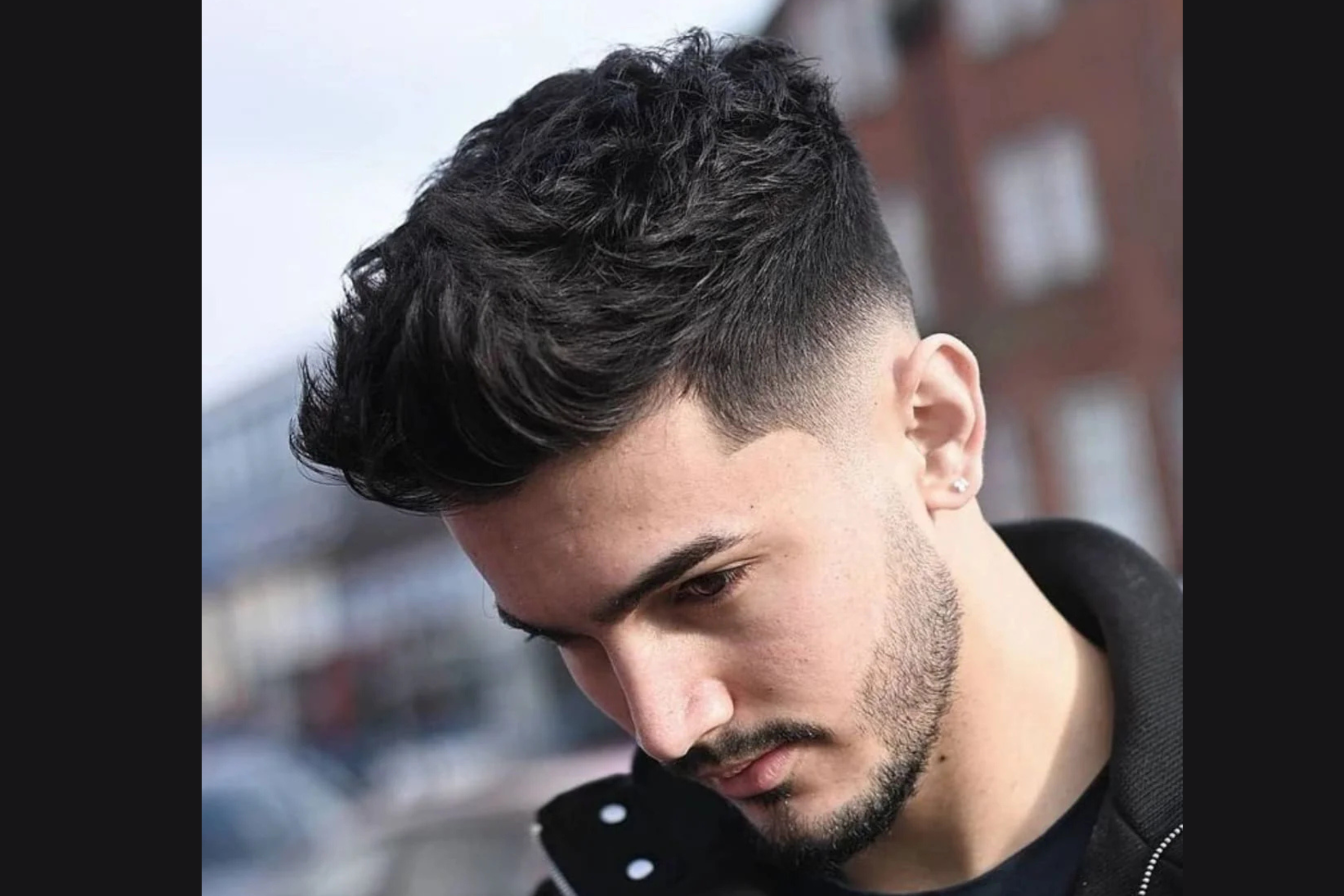 Low Fade with Textured Quiff