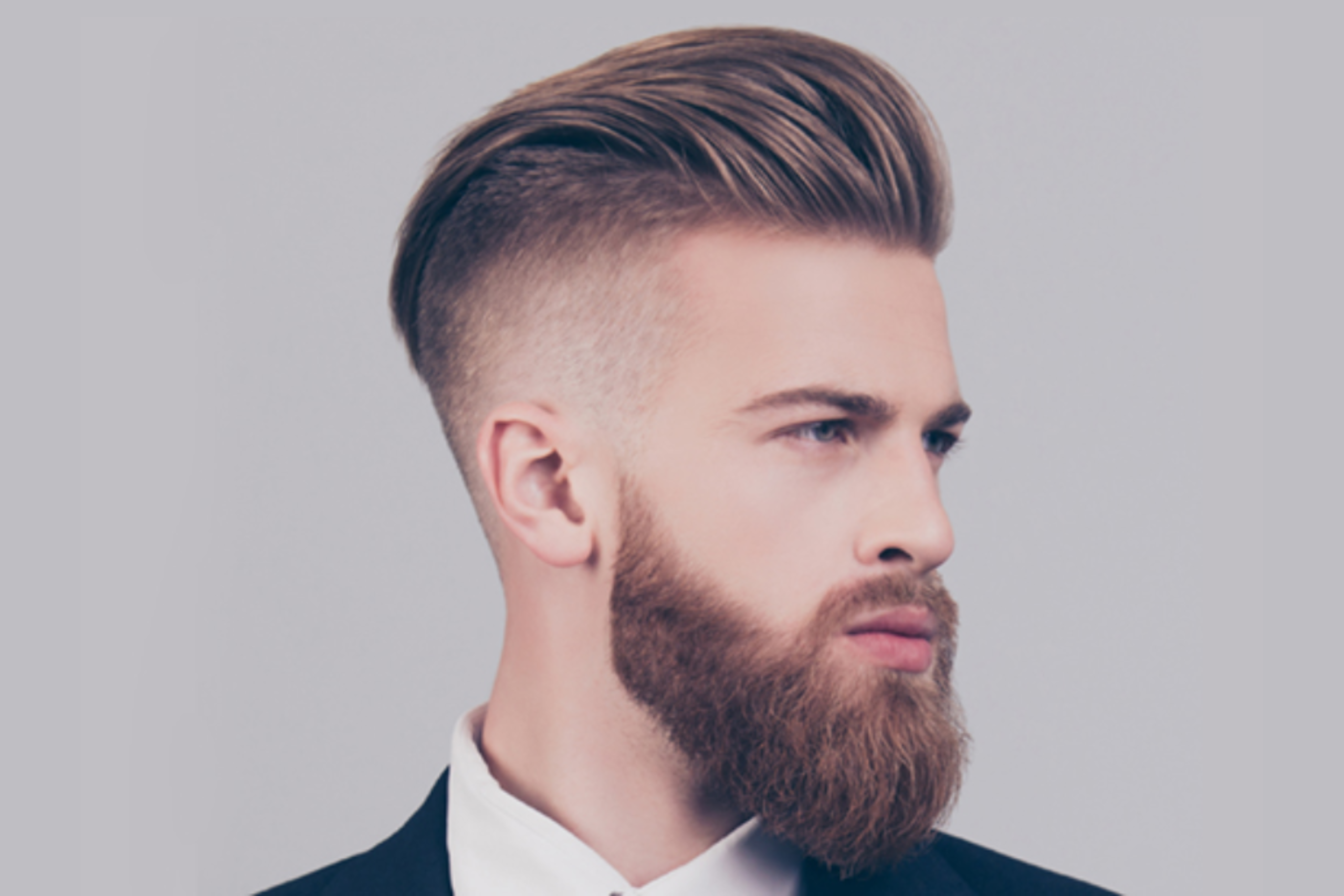Medium Length Side Part with Undercut