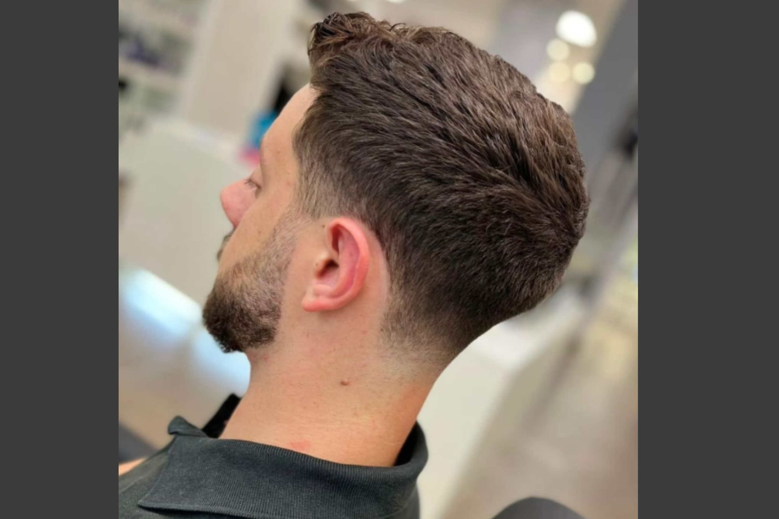 Side Part with Low Fade