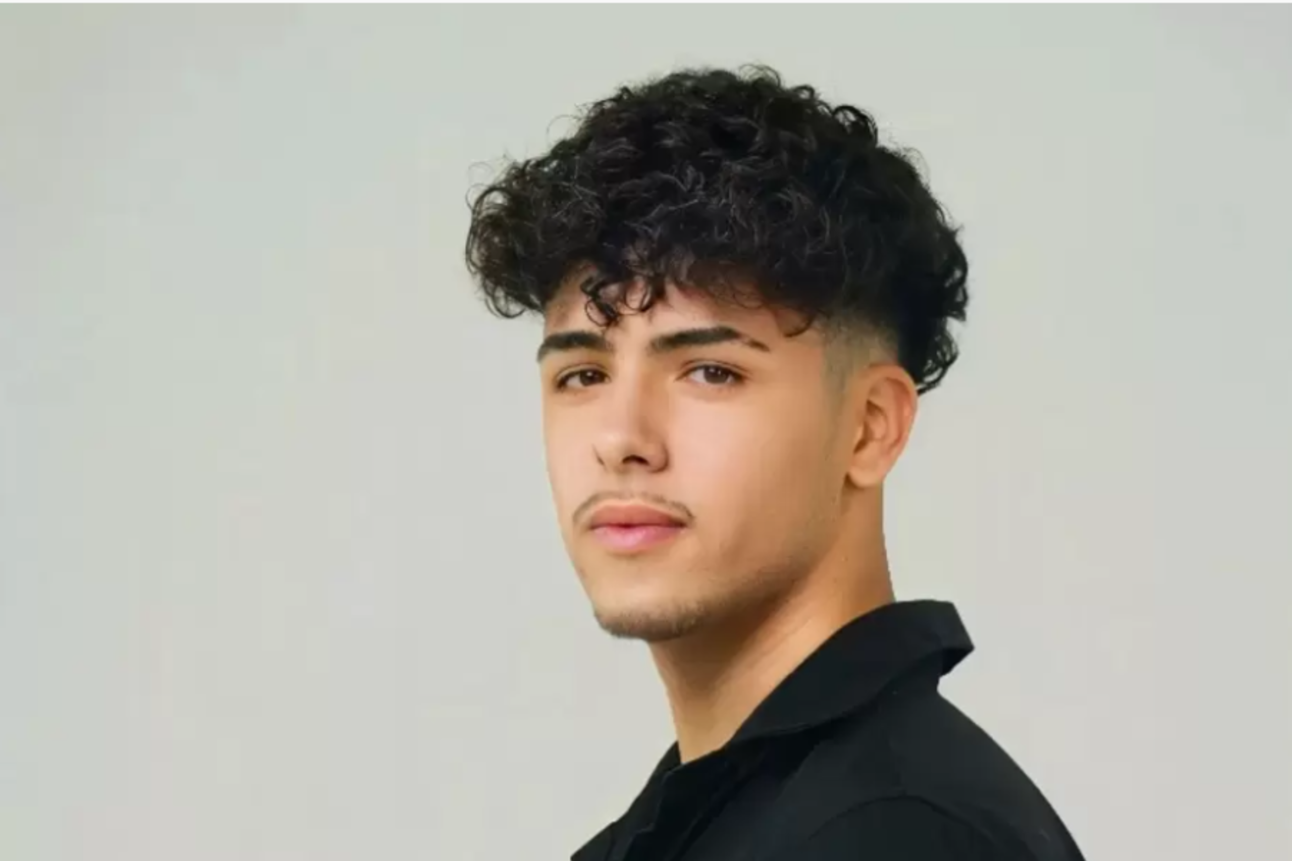 Tapered Afro or Curls with Volume