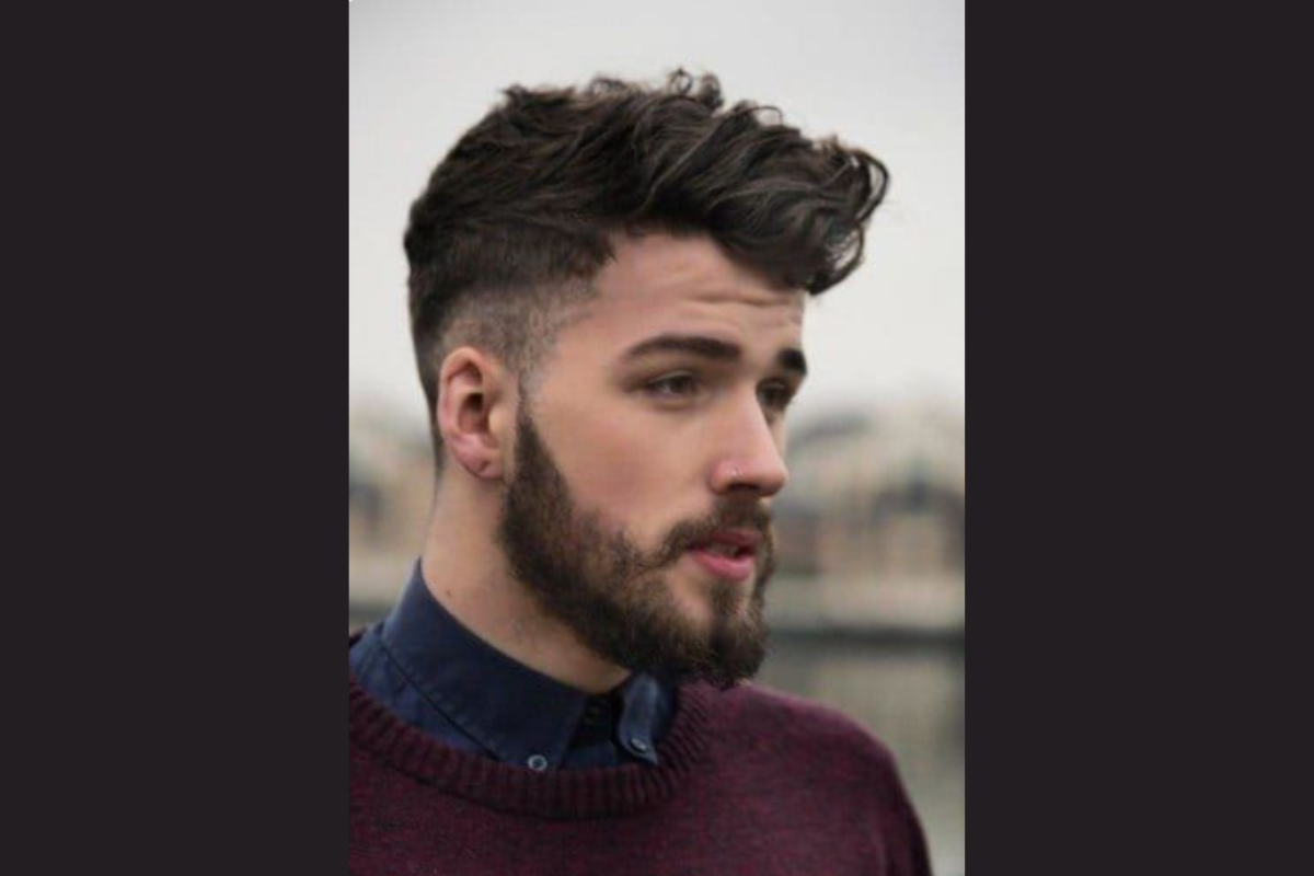 Textured Quiff with Tapered Sides