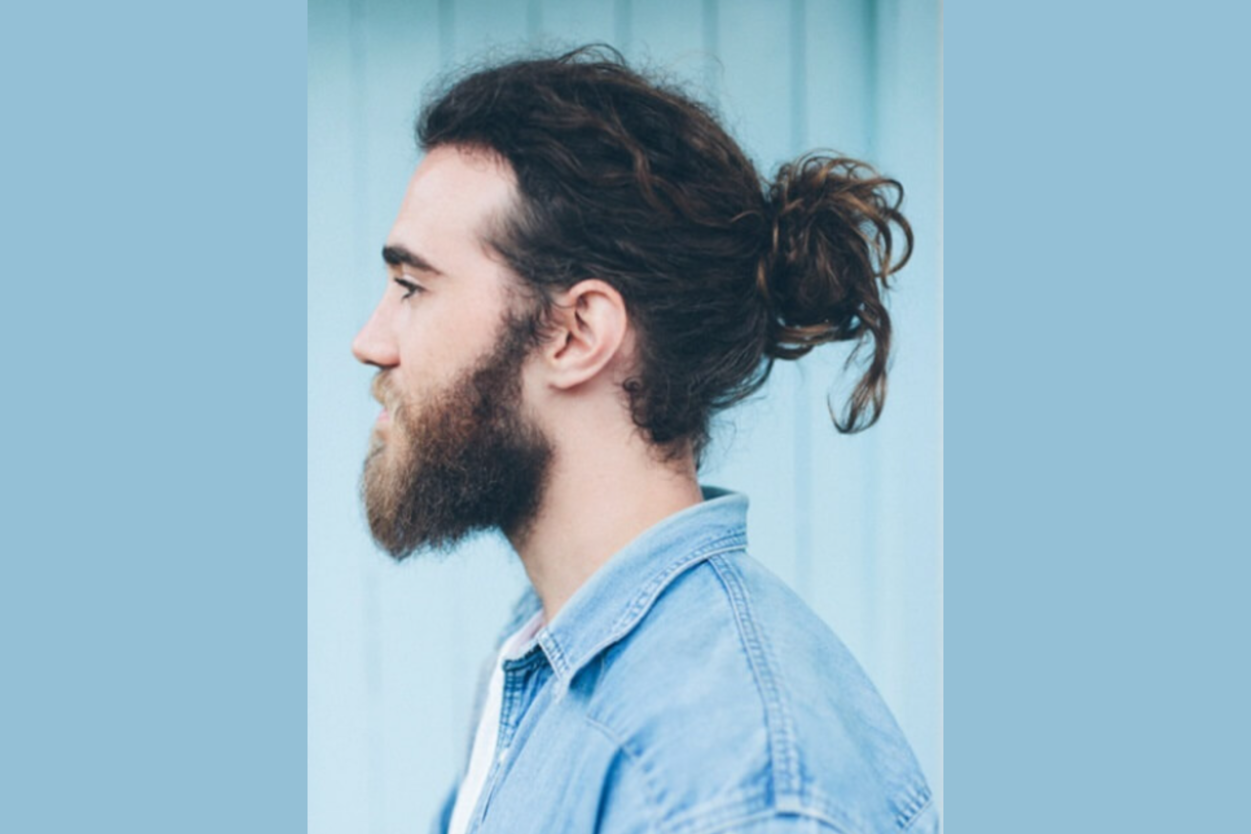 The Curly Man Bun