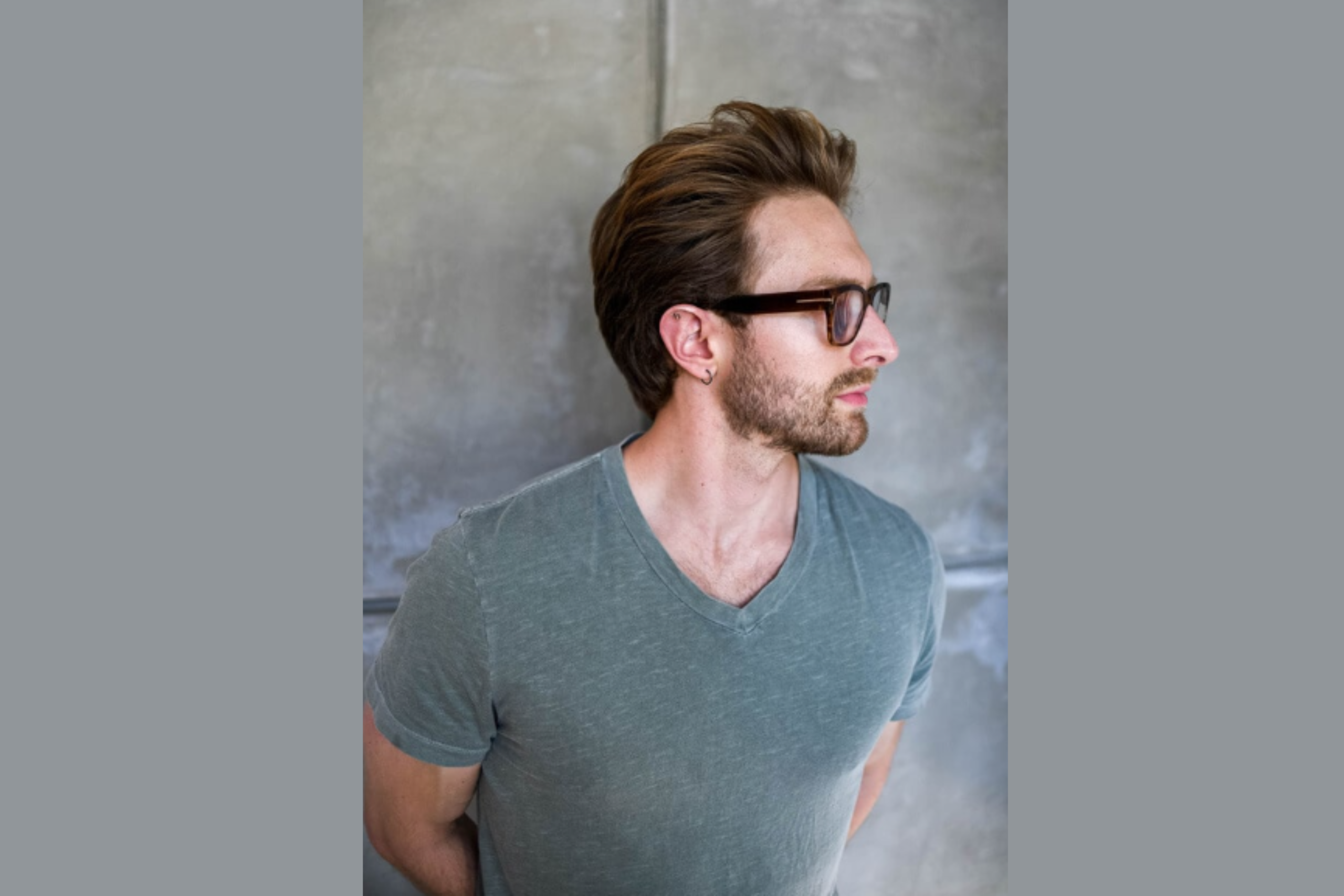 Wavy Side Part Scissor Cut