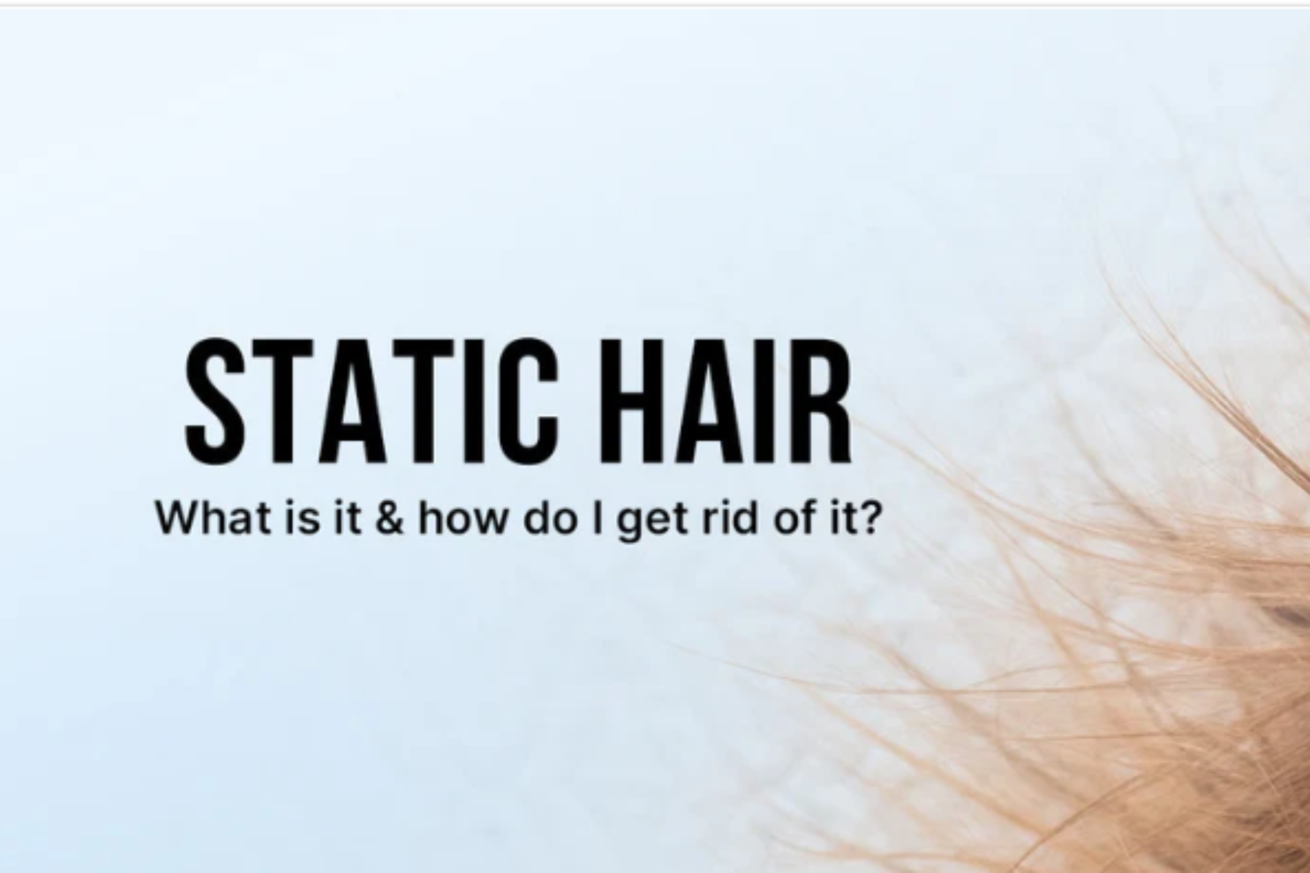 What to Use for Hair Static: A Canadian Man’s Guide
