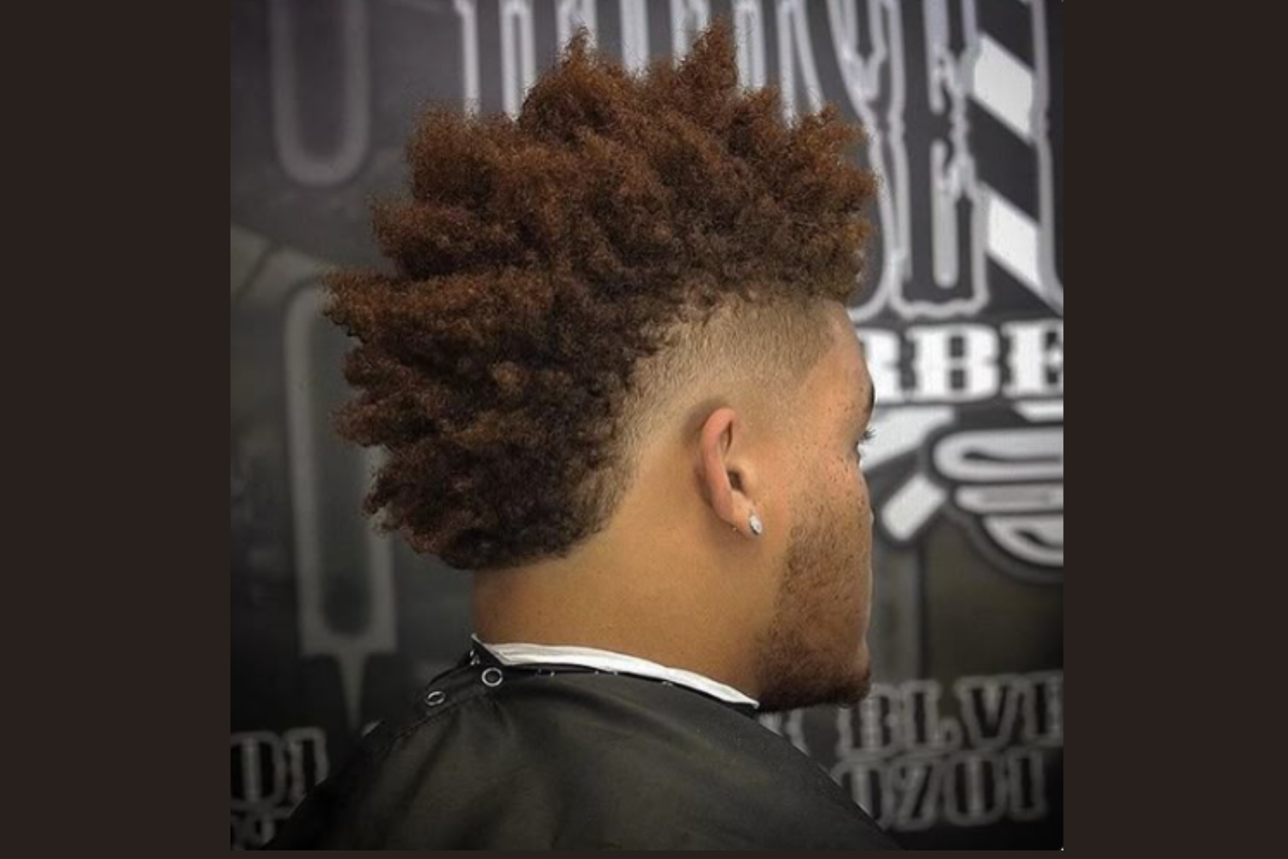 Curly Mohawk Fade
