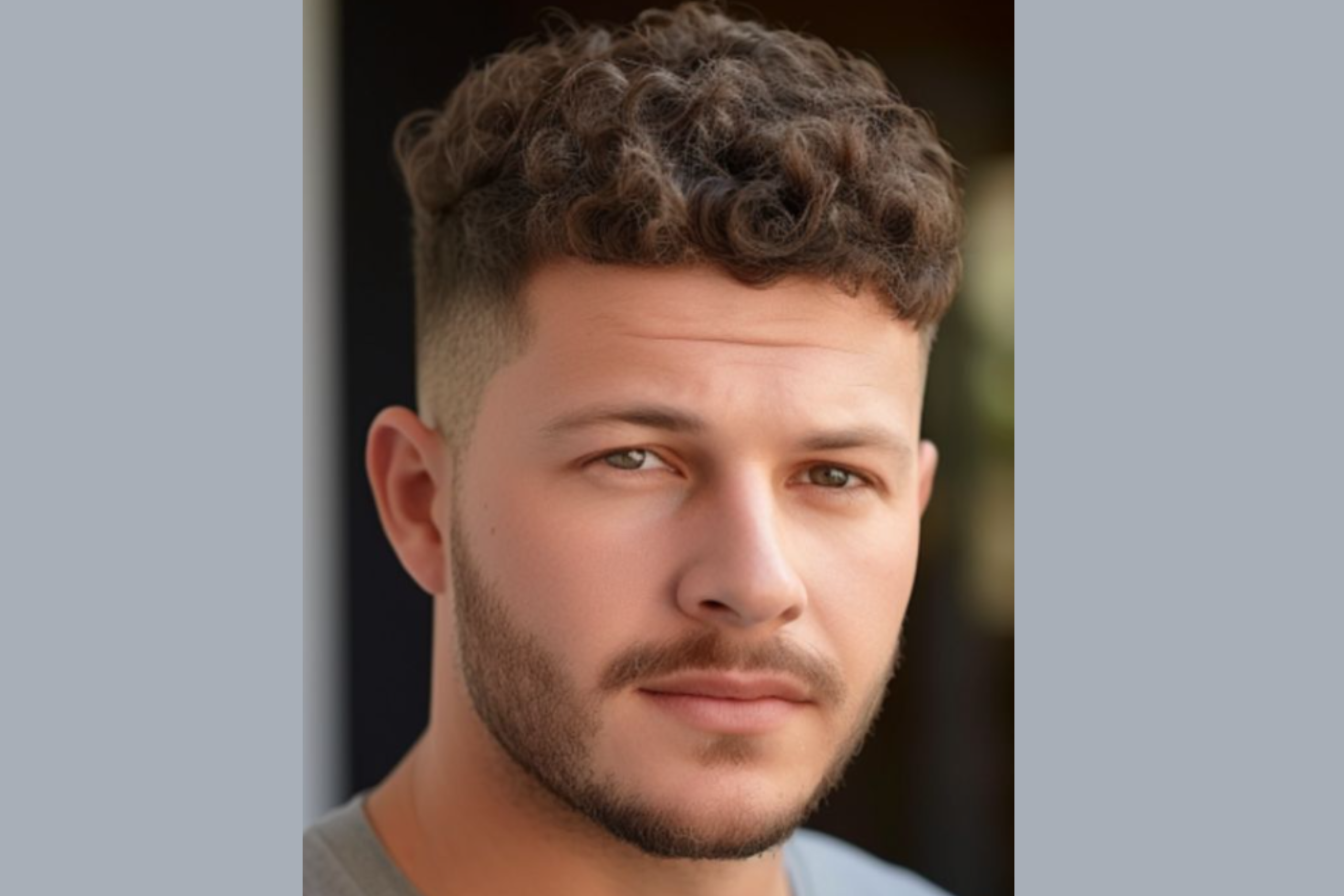 Hairstyles for Men with Curly Hair and Round Faces