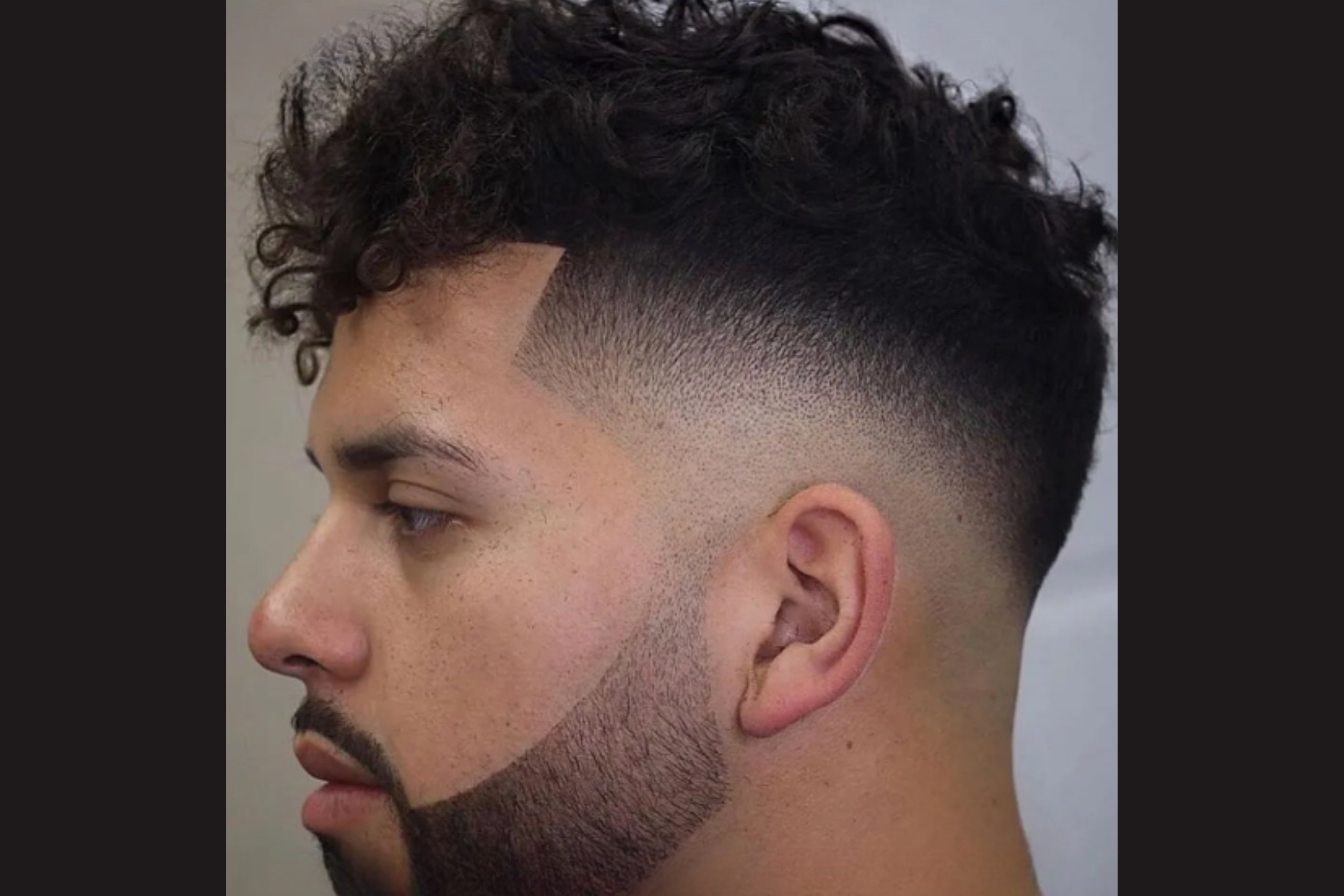 High Taper Fade with Defined Curls