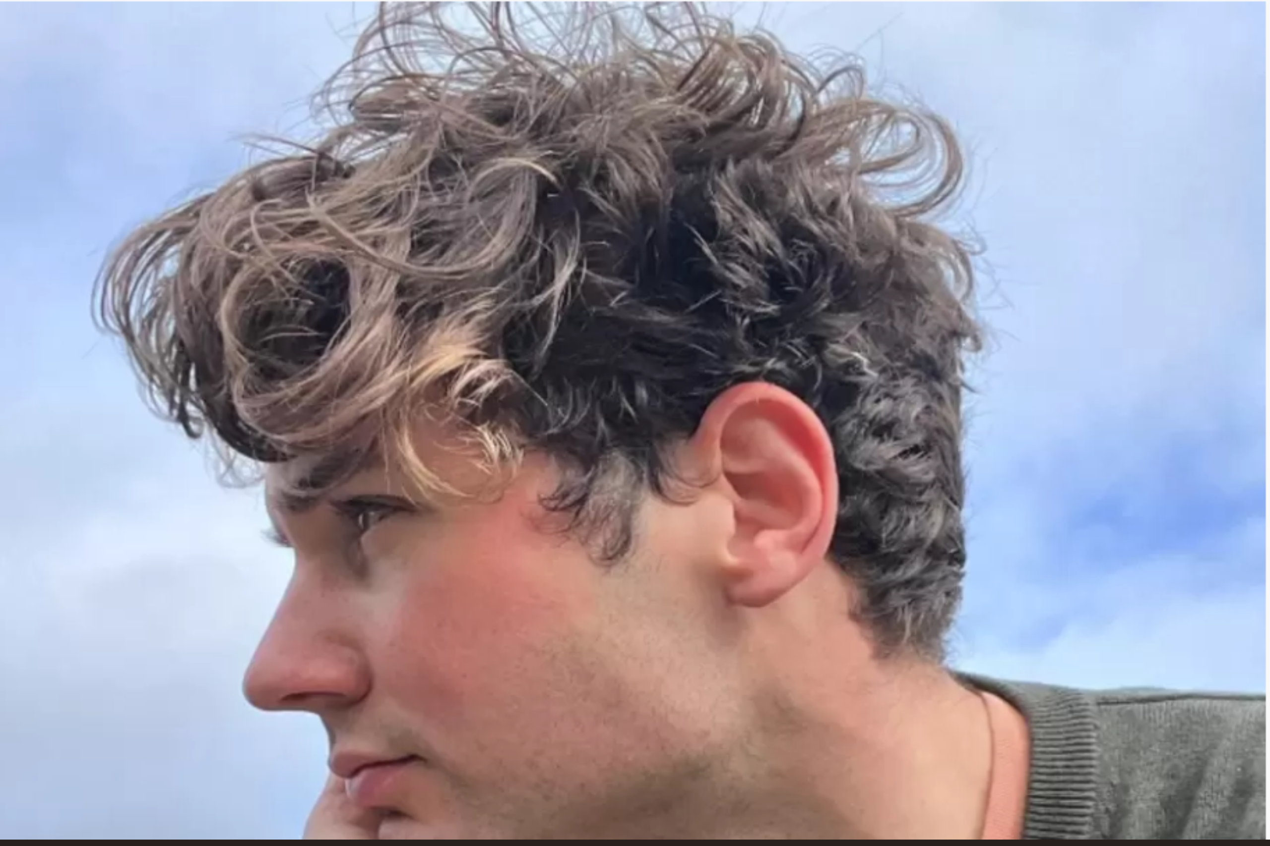 Mid-Length Curls with Fade