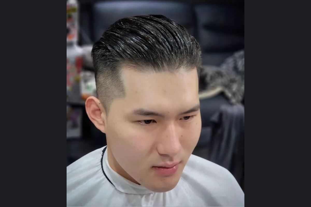 Slicked Back with Fade