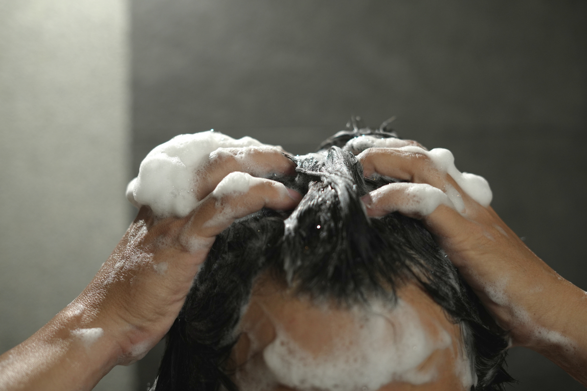 hair care products for men shampoo conditioner scalp massage