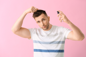 man hair heat protectant spray
