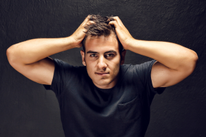 male hair loss due to health or vitamin deficiency