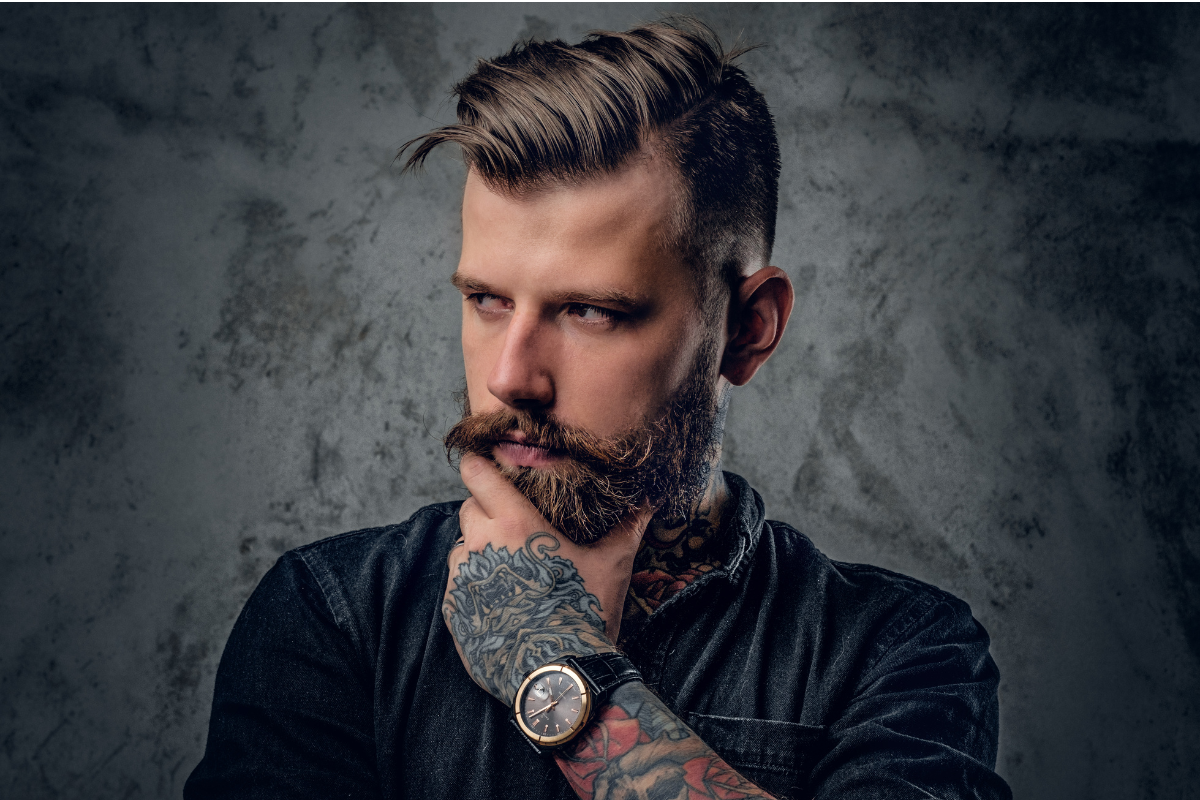 man with thick mustache
