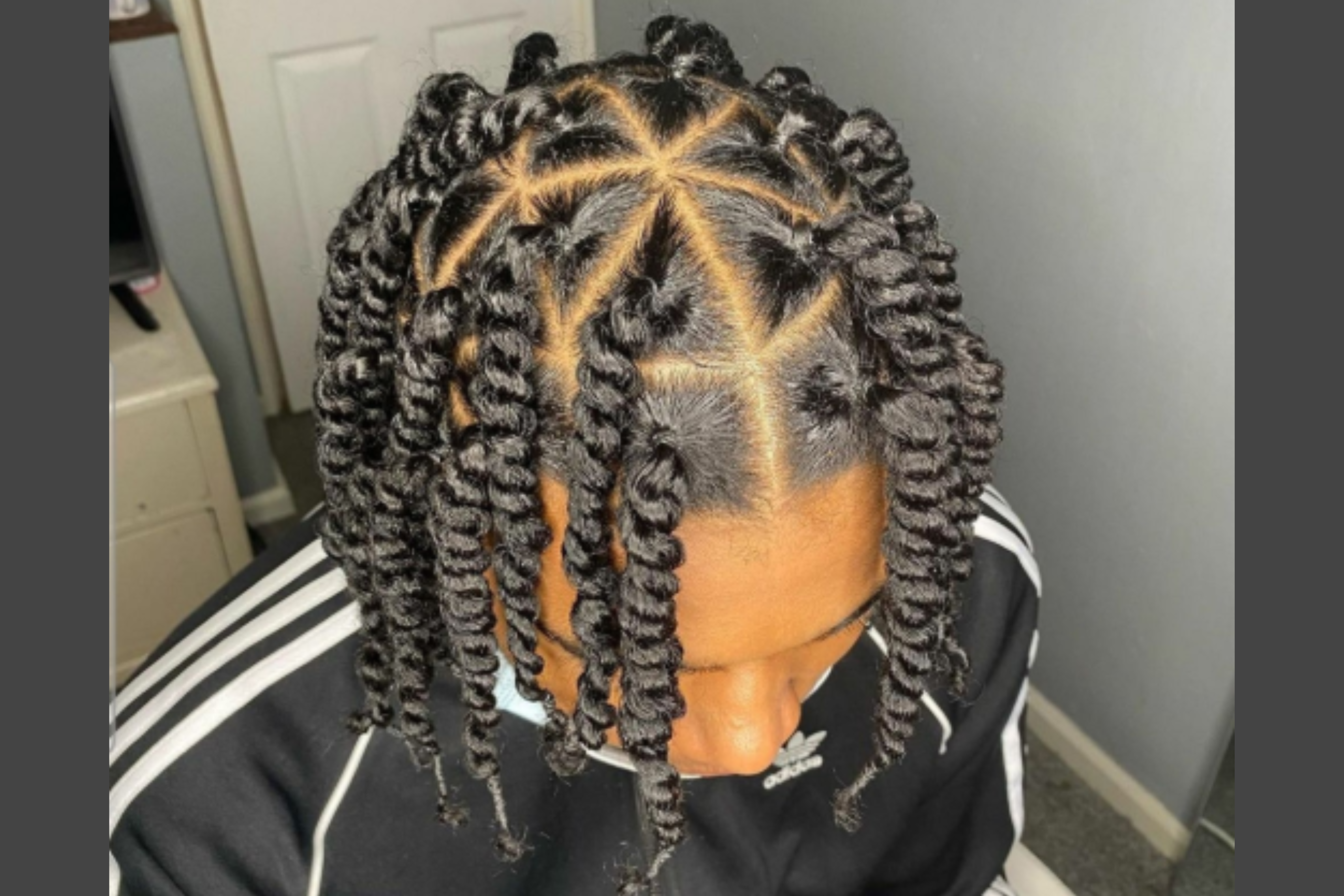 Half-Up Twist Drop