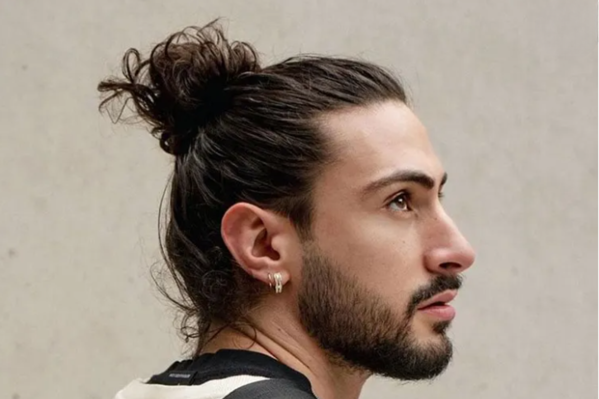 Man Bun with Taper Fade
