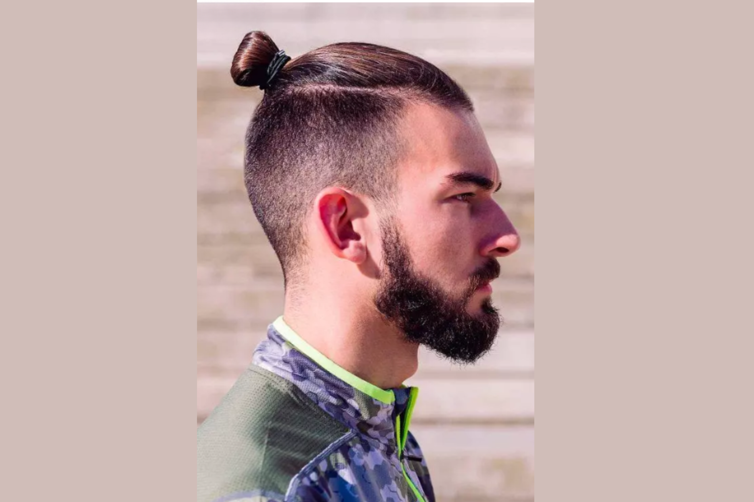Man Bun with Tapered Sides