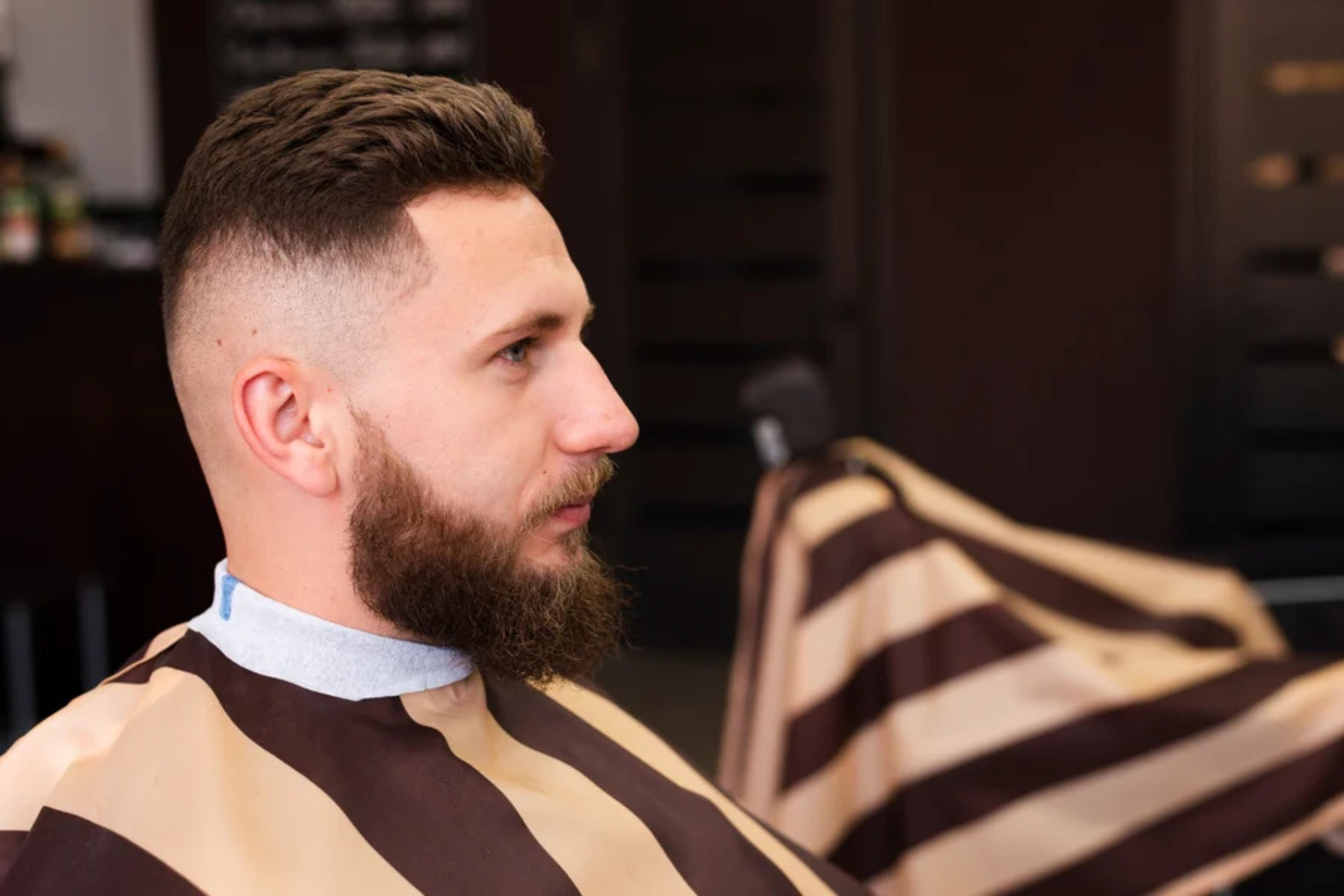 Sharp Fade with Full Beard