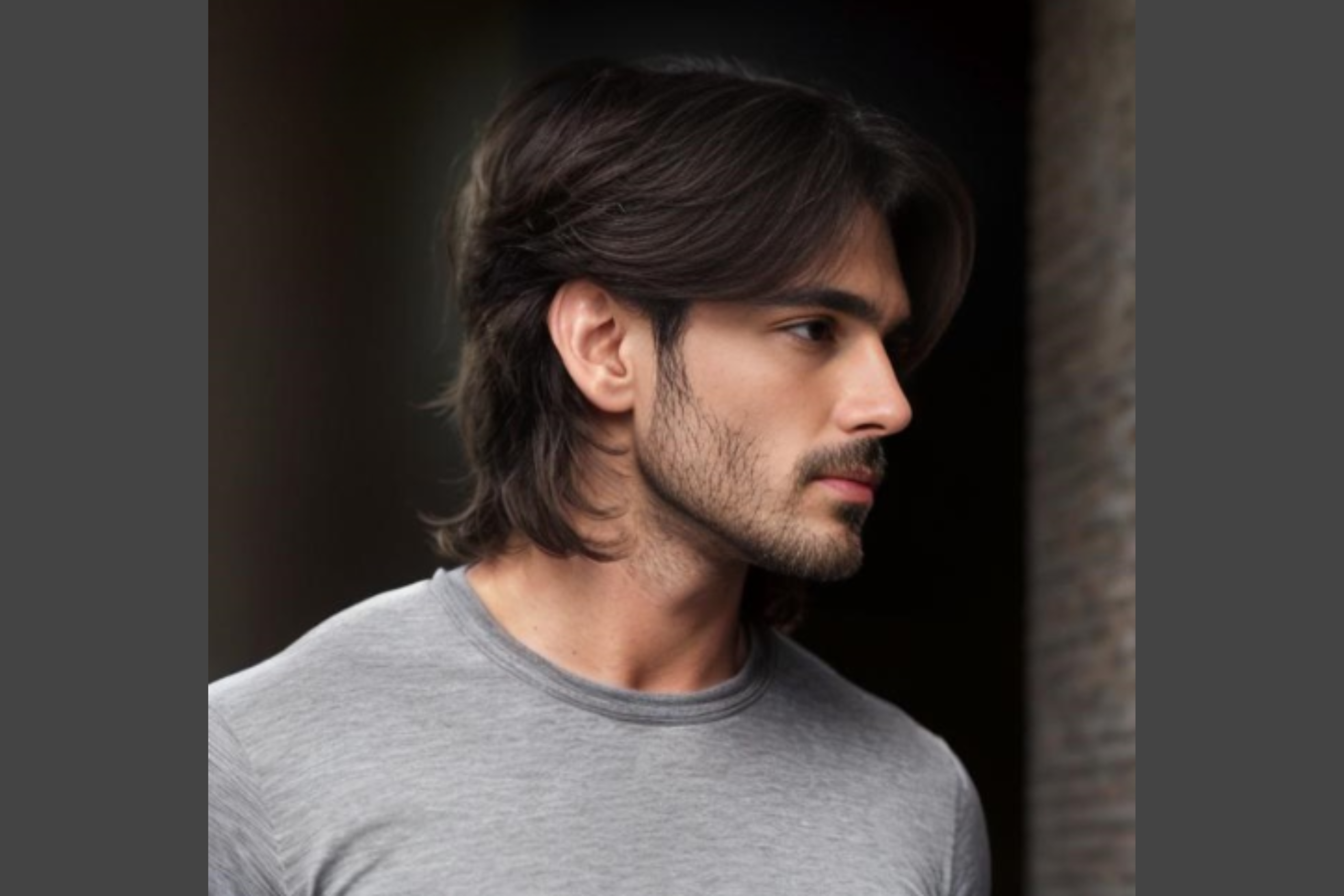 Shoulder-Length Natural Fall men
