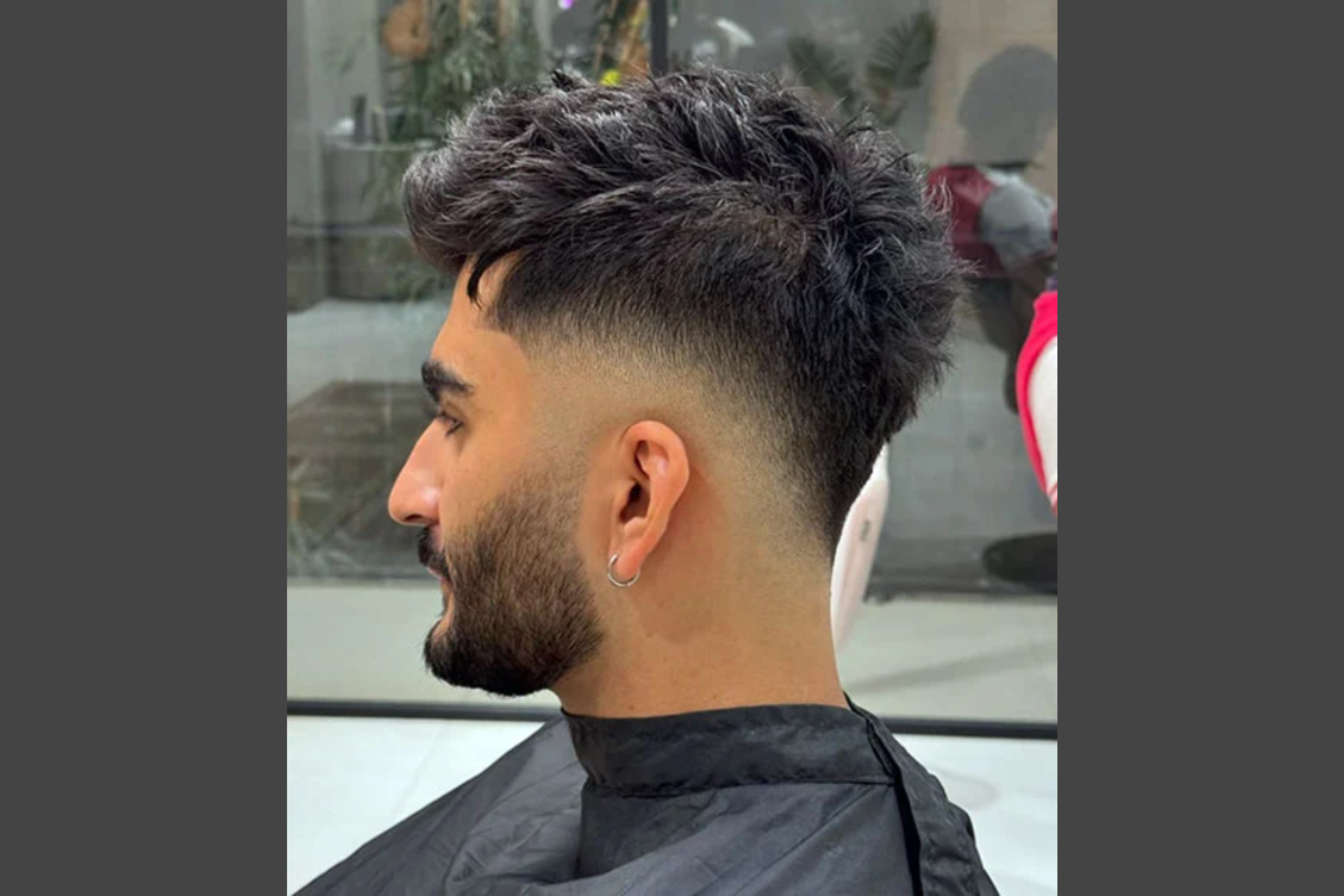 Wet Look with Shaved Fade