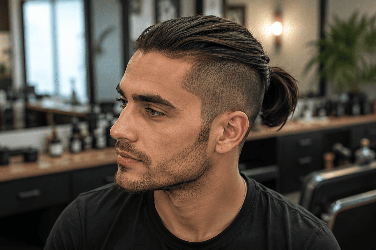a low ponytail that rests near the nape of your neck