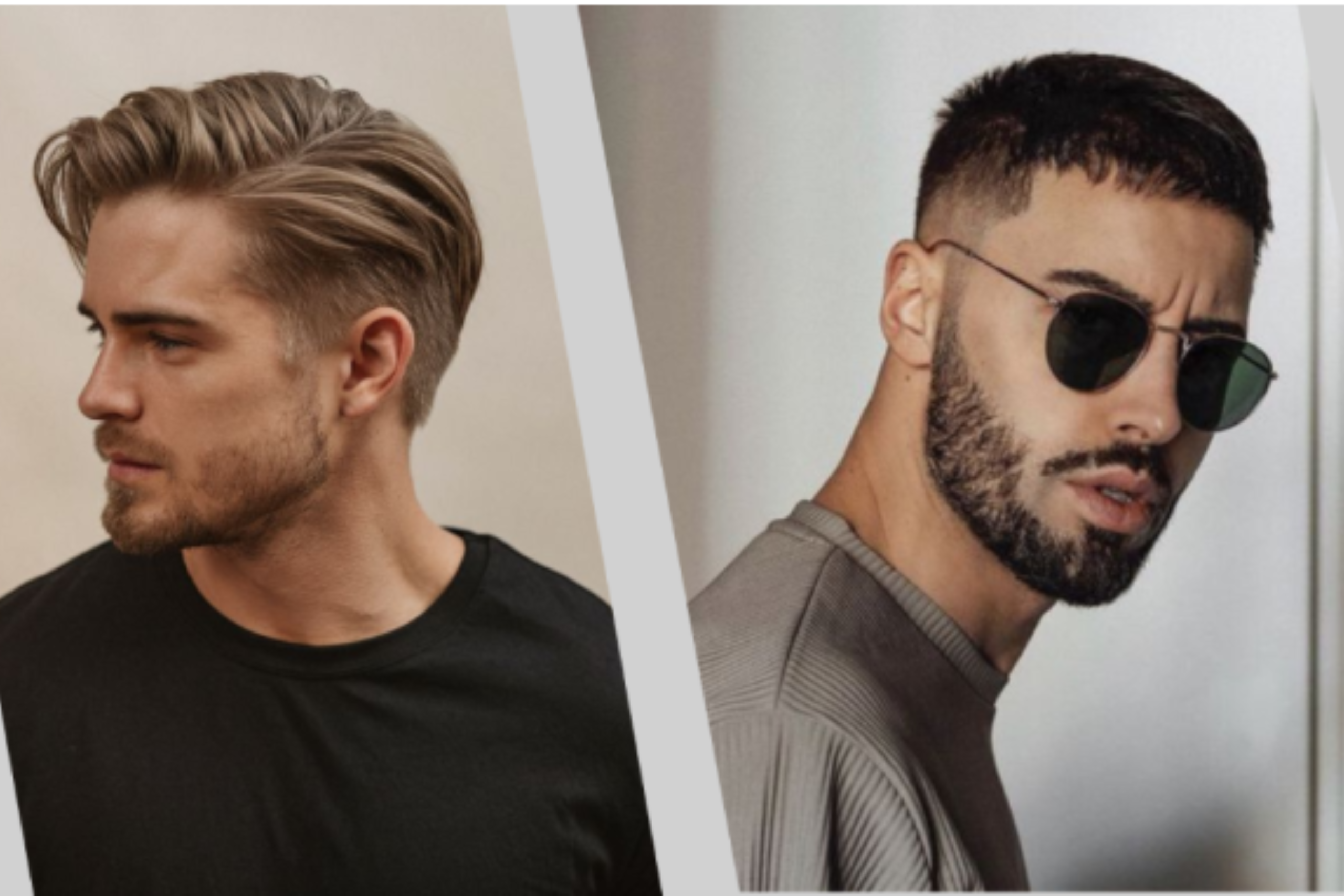 before and after men hair styling