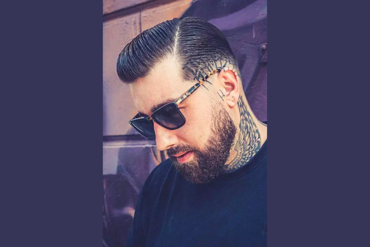 Side-Part Slick Back