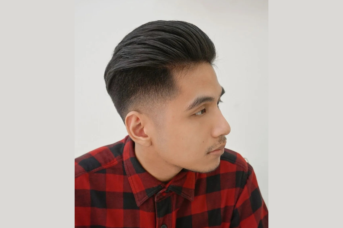 Slicked Back with Fade
