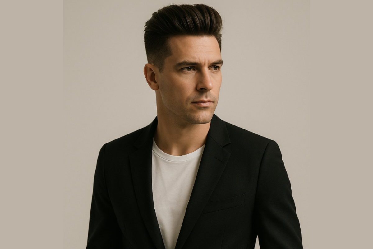 Straight Pompadour