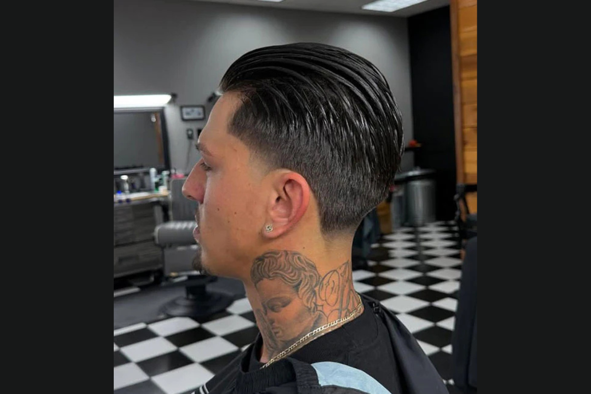 Wet Look Slick Back
