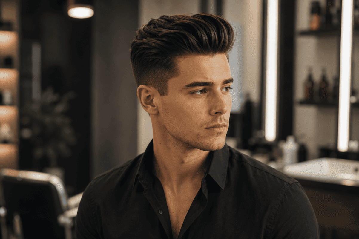 men with thick, straight hair