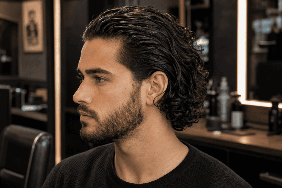 naturally curly or wavy hair