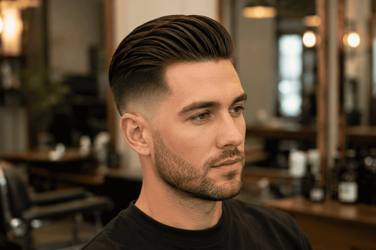 top and faded sides creates a sharper
