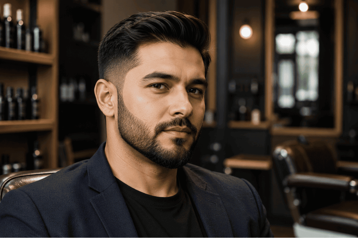 short boxed beard slimming effect