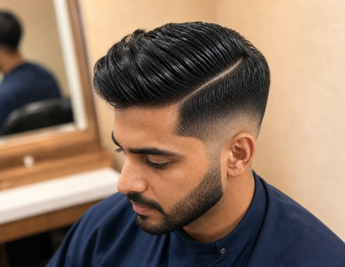Side-Swept Quiff Quiff Side Part