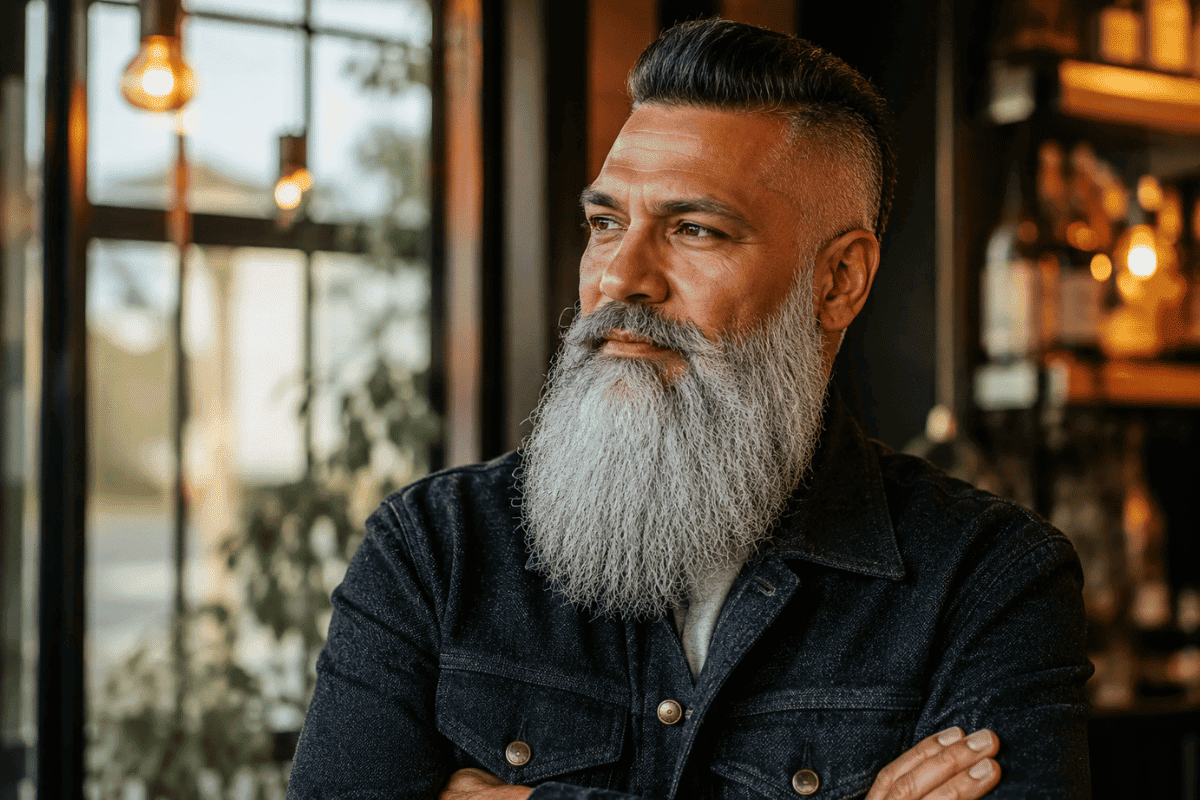 gray facial hair